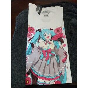 (H1) Hatsune Miku Lolita Tee Shirt LG W/Tags Brand New